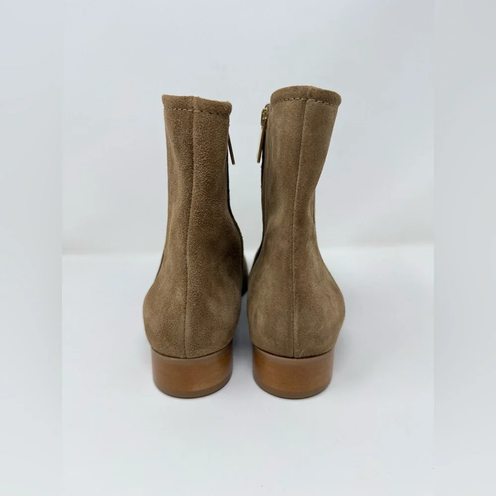 New Aquatalia Sahara Weatherproof Bootie Brown Suede Sz 9